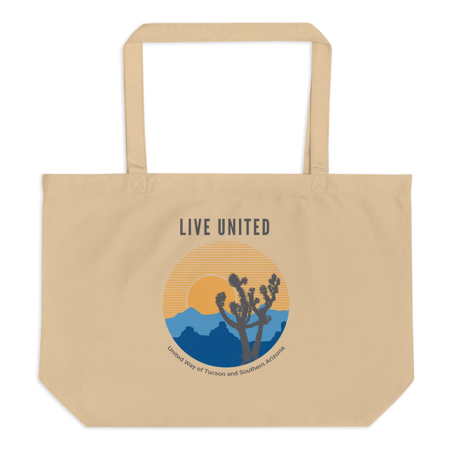 Tucson United Sunset large organic tote bag