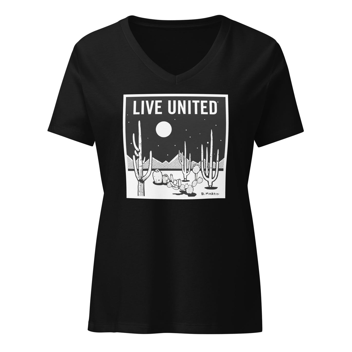 Danny Martin - Women’s relaxed v-neck t-shirt