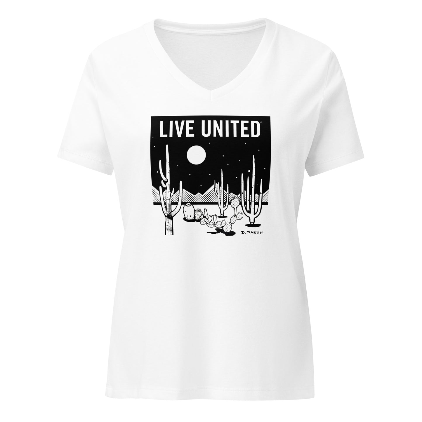 Danny Martin - Women’s relaxed v-neck t-shirt