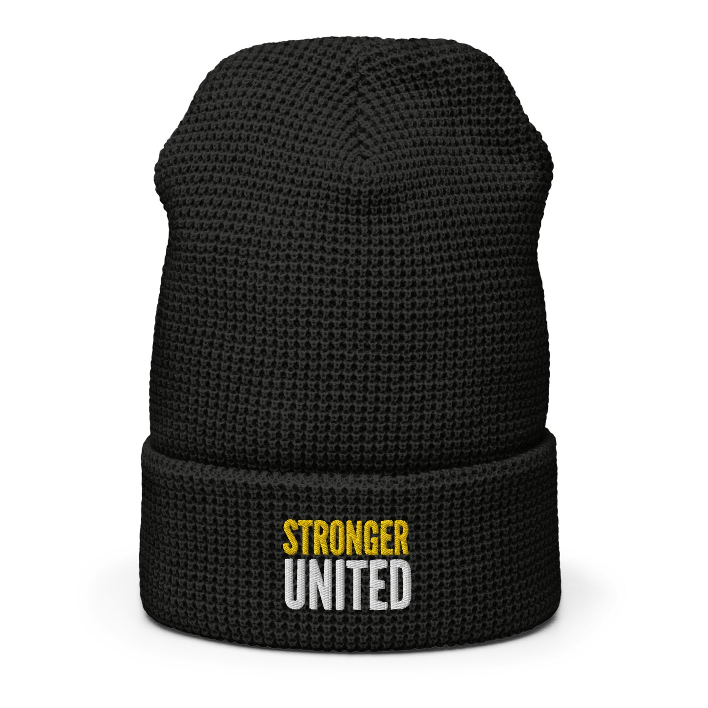 Stronger United Waffle beanie