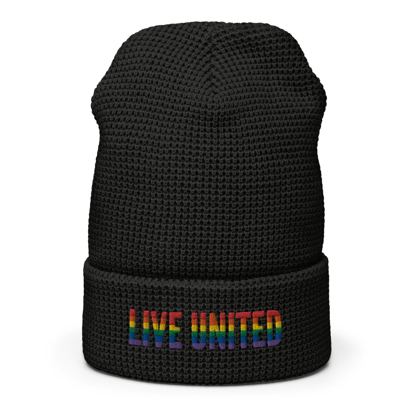 Live United Pride Waffle beanie
