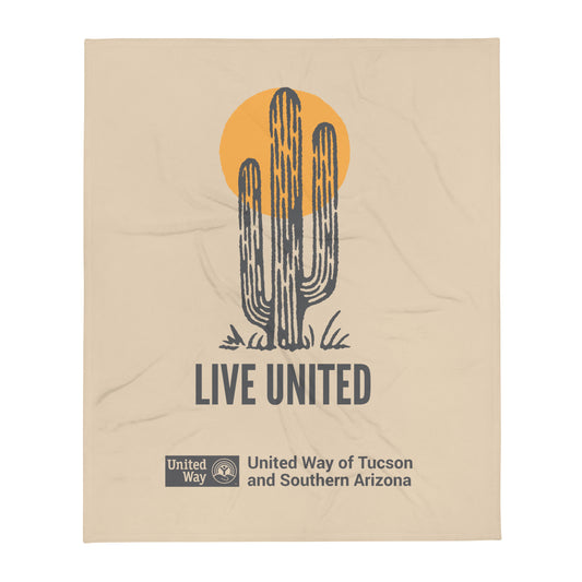 Live United Saguaro Throw Blanket