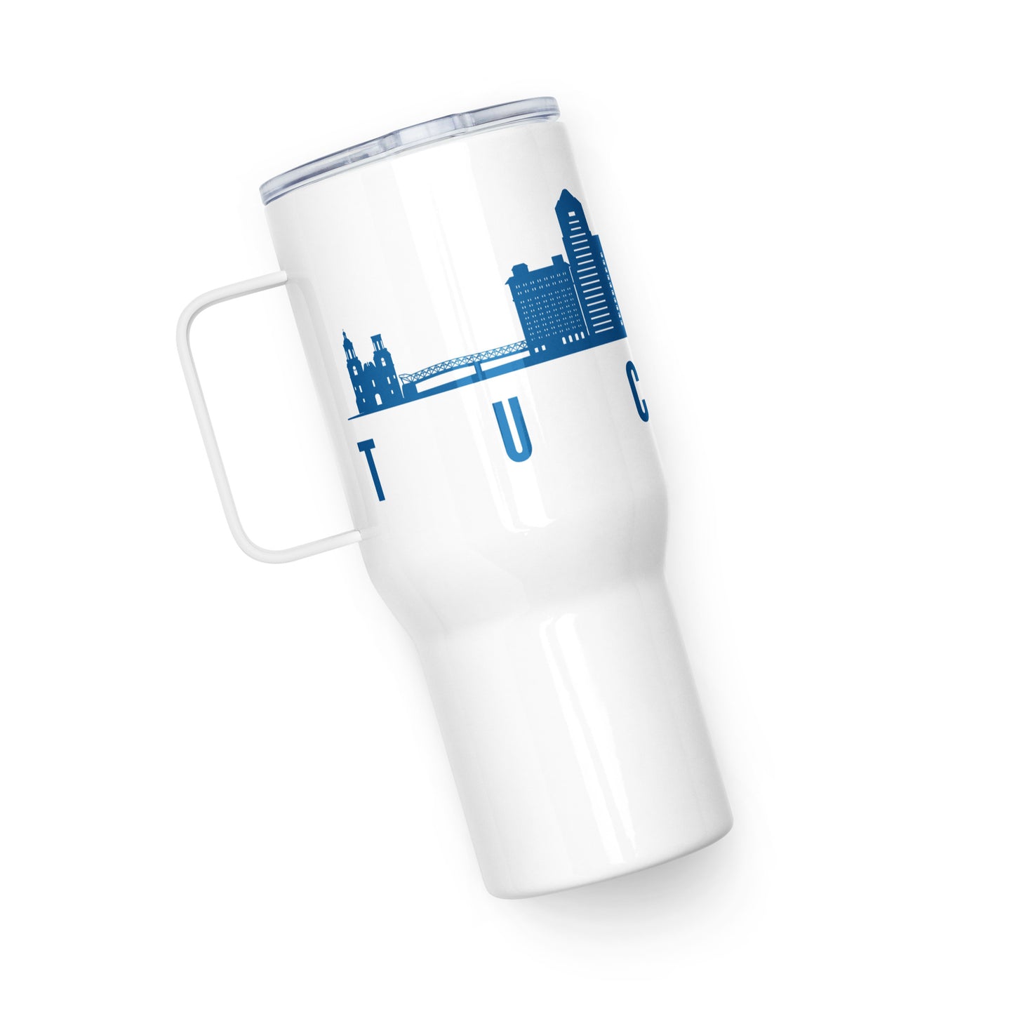 Tucson United Travel mug with a handle
