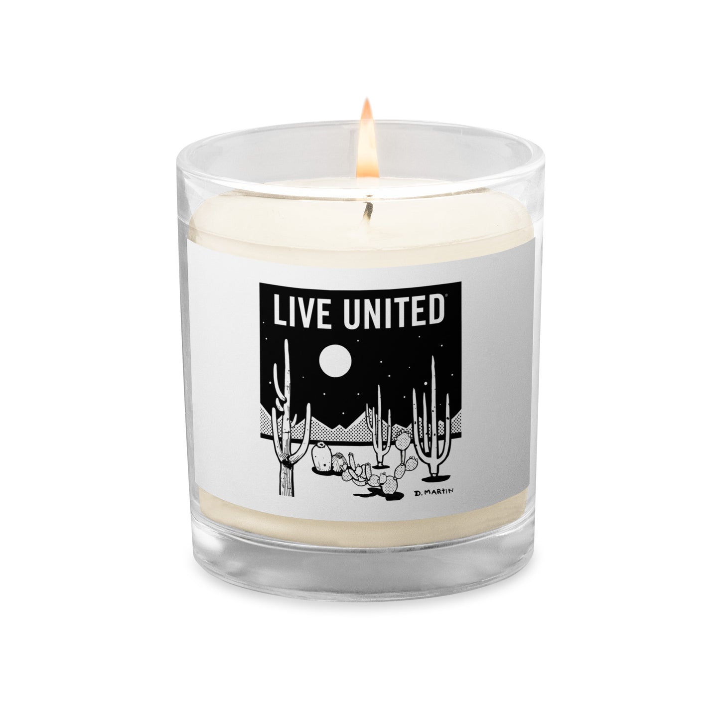 Danny Martin Live United Glass jar soy wax candle