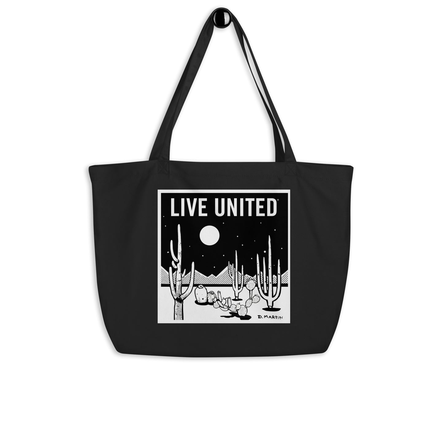Danny Martin Live United Large organic tote bag