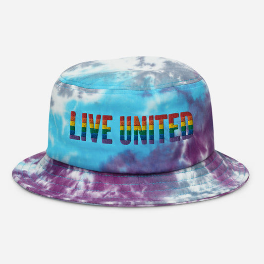 Pride Live United Unisex Tie-dye bucket hat